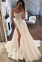 Load image into Gallery viewer, Wedding Dresses Bridal Gown Slit Side with Lace