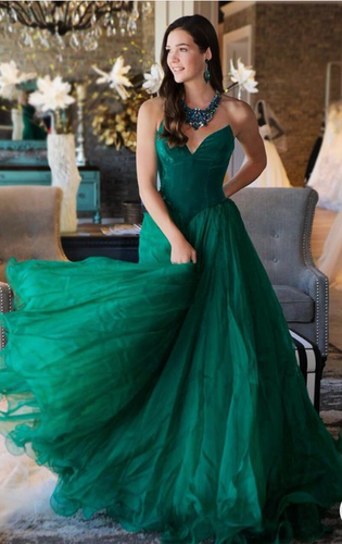 Sweetheart Prom Dresses Floor Length Green