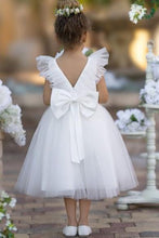 Charger l&#39;image dans la galerie, V Neck Flower Girl Dresses V Back