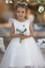 Charger l&#39;image dans la galerie, V Neck Flower Girl Dresses V Back