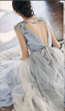 Carica l&#39;immagine nel visualizzatore di Gallery, Sweetheart Back Wedding Dresses Bridal Gown with Lace