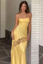Load image into Gallery viewer, Yellow Prom Dresses Sheath Prom Gown