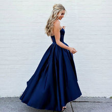 Load image into Gallery viewer, Sweetheat Royal Blue Hi Low Prom Dresses Homecoming Dresses