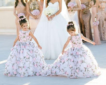 Laden Sie das Bild in den Galerie-Viewer, Garden Floor Length Flower Girl Dresses for Wedding