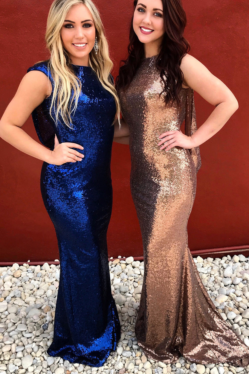 Sparkly Sequins Mermaid Bridesmaid Dresses for Wedding Party