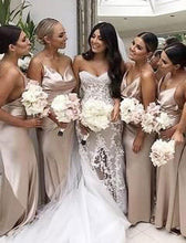 Load image into Gallery viewer, Spaghetti Straps Long Bridesmaid Dresses for Wedding Party HY8899