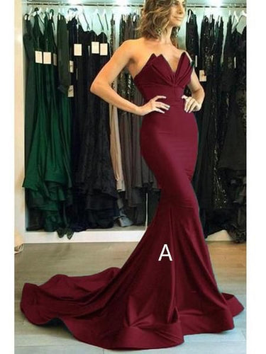 Mermaid Long Prom Dresses Evening Gowns for Women