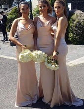 Load image into Gallery viewer, Mermaid Backless Bridesmaid Dresses for Wedding Party