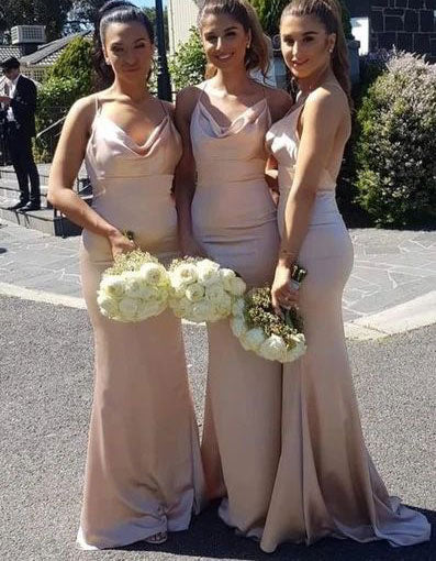 Mermaid Backless Bridesmaid Dresses for Wedding Party