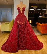 Laden Sie das Bild in den Galerie-Viewer, Elegant Long Prom Dresses with Appliques Lace Evening Gown