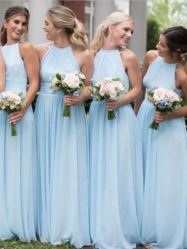 Halter Long Bridesmaid Dresses under 100