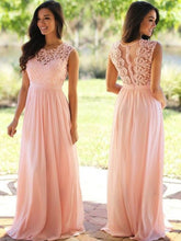 Laden Sie das Bild in den Galerie-Viewer, Elegant Bridesmaid Dresses with Appliques Long