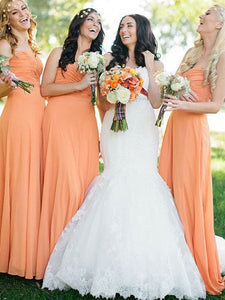 Sweetheart Long Bridesmaid Dresses under 100