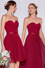 Laden Sie das Bild in den Galerie-Viewer, Sweetheart Red Long/Short Bridesmaid Dresses for Wedding