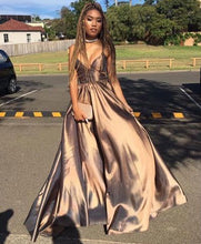 Load image into Gallery viewer, Spaghetti Straps Long Prom Dresses Under 100 KtO05