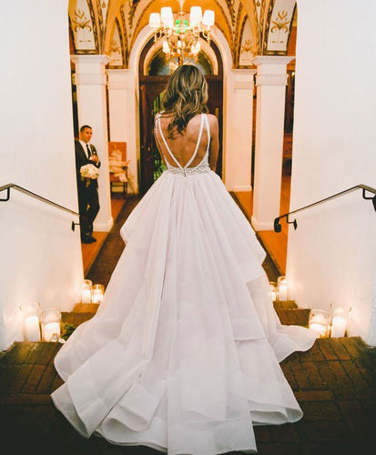 Elegant Sweep Train Wedding Dresses Bridal Gowns