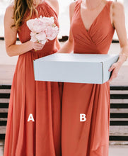 Load image into Gallery viewer, Burnt Orange Floor Length Bridesmaid Dresses