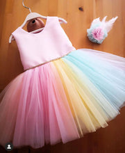 Cargar imagen en el visor de la galería, Colorful Flower Girl Dresses Birthday Gown