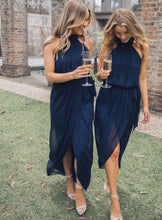 Load image into Gallery viewer, Navy Blue Bridesmaid Dresses under 100