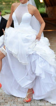 Load image into Gallery viewer, High Neck Wedding Dresses Bridal Gown with Beaded