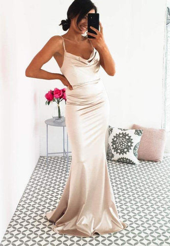 Spaghetti Straps Long Prom Dresses under 100 JK55