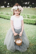 Carica l&#39;immagine nel visualizzatore di Gallery, Sweet Two Piece Flower Girl Dresses Top with Short Sleeves