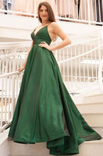 Carica l&#39;immagine nel visualizzatore di Gallery, Spaghetti Straps Green Prom Dresses for Women Evening Dresses