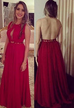 Charger l&#39;image dans la galerie, Elegant Long Prom Dresses Waist with Beaded