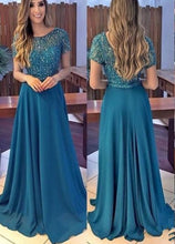 Load image into Gallery viewer, Elegant Chiffon Long Prom Dresses with Beaded