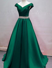 Load image into Gallery viewer, V Neck Long Prom Dresses Evening Gown under 100