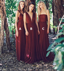 Mismatch Long Bridesmaid Dresses under 100