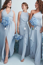 Carica l&#39;immagine nel visualizzatore di Gallery, Light Sky Blue Bridesmaid Dresses for Wedding