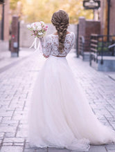 Cargar imagen en el visor de la galería, Two Piece Wedding Dresses Bridal Gown with Appliques