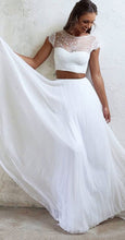 Load image into Gallery viewer, Two Piece Wedding Dresses Bridal Gown Top with Lace