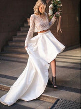 画像をギャラリービューアに読み込む, Two Piece Wedding Dresses Bridal Gown Top with Sleeves