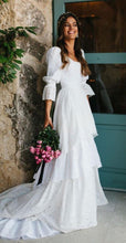 Load image into Gallery viewer, Square Wedding Dresses Bridal Gown with Sleeves