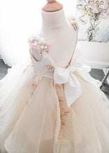 Load image into Gallery viewer, Charming Scoop Flower Girl Dresses Birthday Dress Pageant Gown with Pearls