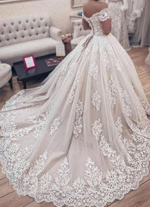 Wedding Dresses Bridal Gown with Appliques Off the Shoulder