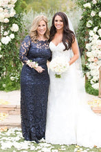 Load image into Gallery viewer, Lace Mother of the Bride Dresses with Sleeves