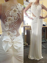 Carica l&#39;immagine nel visualizzatore di Gallery, Elegant Wedding Dresses Bridal Gown with Pearls