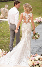 Load image into Gallery viewer, V Neck Mermaid Wedding Dresses Bridal Gown with Appliques