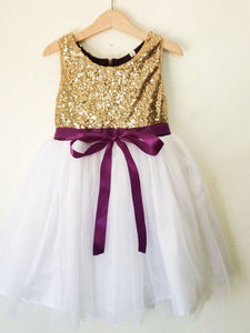 Flower Girl Dresses with Sash for Wedding