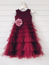 Load image into Gallery viewer, Flower Girl Dresses with Handmade Flower for kid