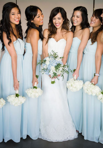 Sweetheart Long Bridesmaid Dresses for Wedding Party