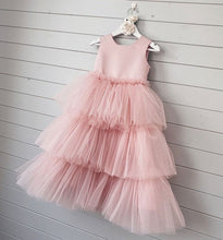 Load image into Gallery viewer, Pink Floor Length Flower Girl Dresses Birthday Gown