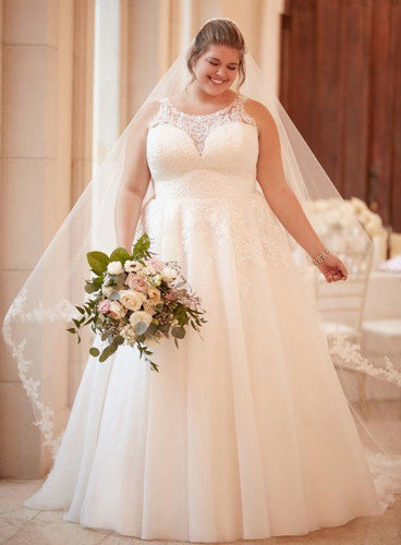 Plus Size Wedding Dresses Bridal Gown with Lace