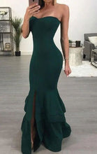 Load image into Gallery viewer, Prom Dresses Slit Mermaid Floor Length