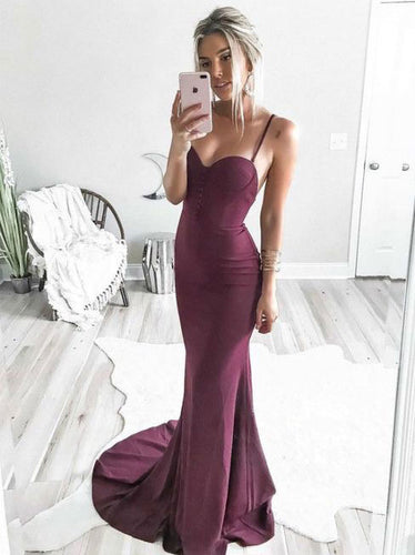 Spagetti Straps Mermaid Prom Dresses