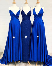 Laden Sie das Bild in den Galerie-Viewer, Royal Blue Prom Dresses Evening Gown