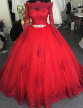 Load image into Gallery viewer, Bateau Prom Dresses Birthday Gown with Appliques